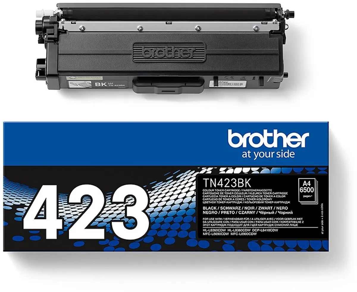 Brother TN-423BK Toner - 26.000 Stuks (4x6.500) - Zwart