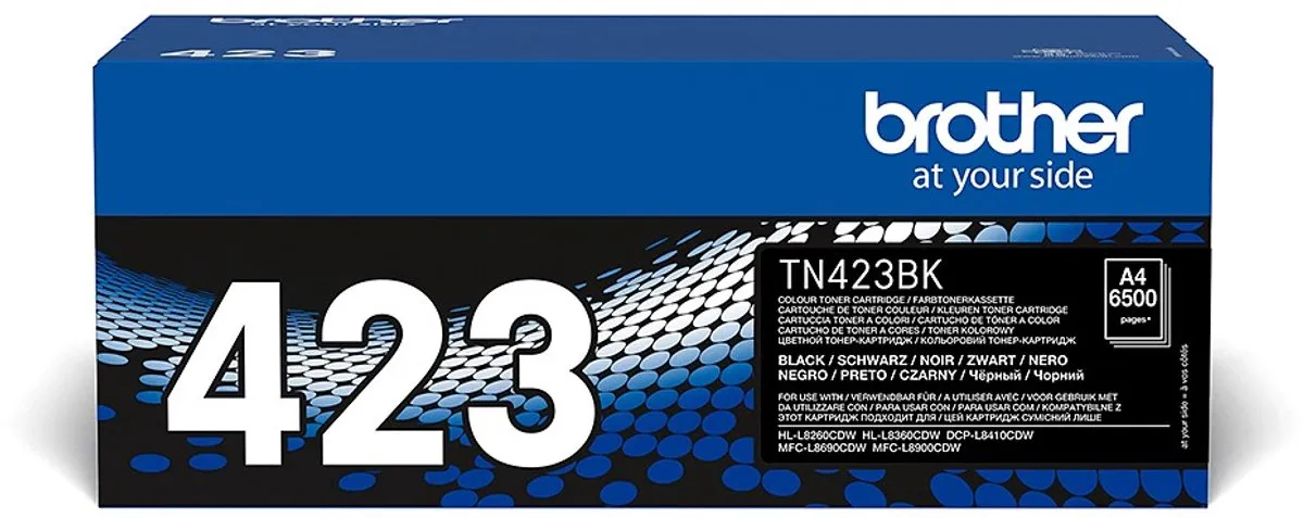 Brother TN-423BK Toner - 26.000 Stuks (4x6.500) - Zwart