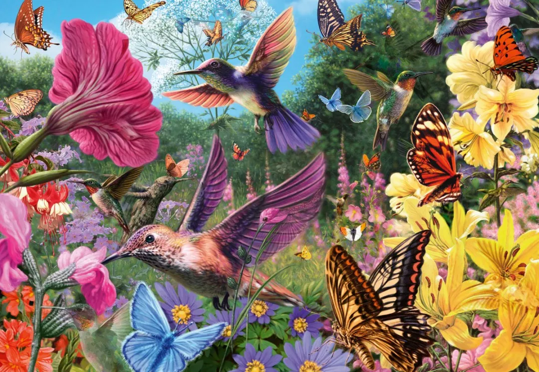 Ravensburger Puzzel Kolibries & Vlinders 200 Stuks