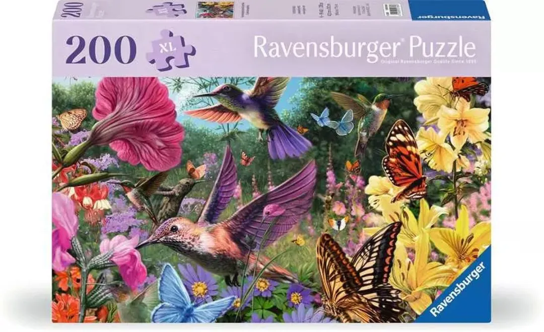Ravensburger Puzzel Kolibries & Vlinders 200 Stuks - Meerkleurig - afbeelding 3 van 4
