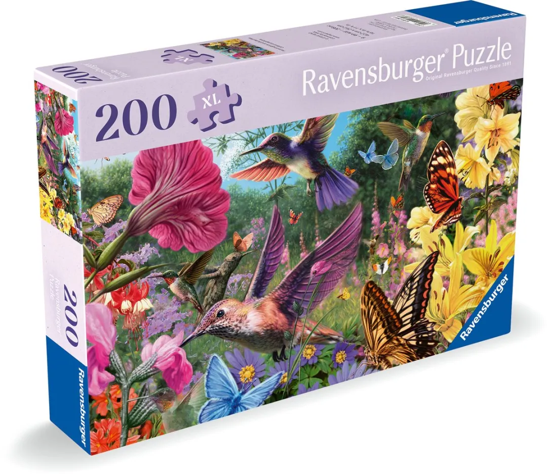 Ravensburger Puzzel Kolibries & Vlinders 200 Stuks - Meerkleurig - afbeelding 2 van 4