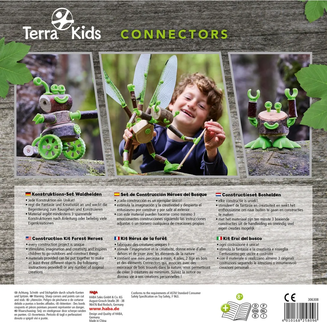 HABA Terra Kids Connectors Constructieset - 74 Stukken - Multikleur