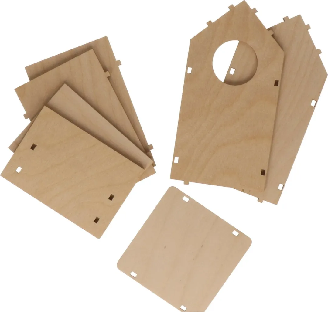 Rayher Vogelhuisje Set 4 Stuks 17cm