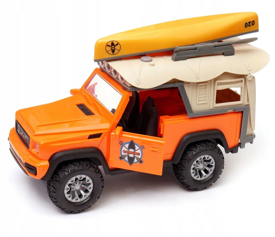 TOYSTAR Offroad Jeep Speelgoedauto met Kajak - Beige/Oranje/Zwart