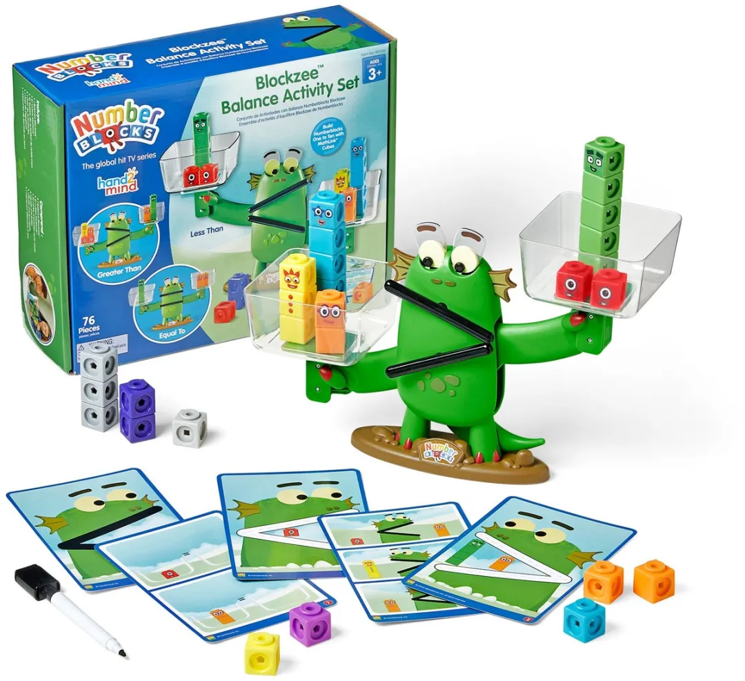 Learning Resources Blockzee Balance Set HM96089 - Educatief Speelgoed - 76 Stuks - Multicolor