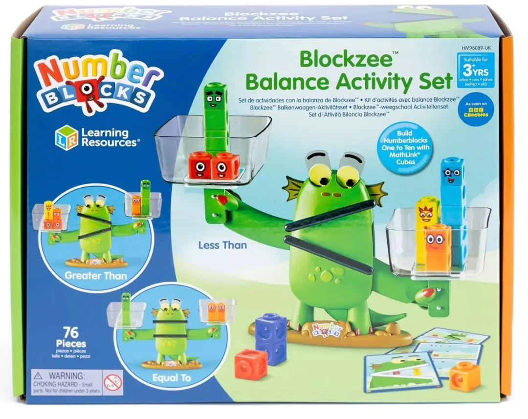 Learning Resources Blockzee Balance Set HM96089 - Educatief Speelgoed - 76 Stuks - Multicolor
