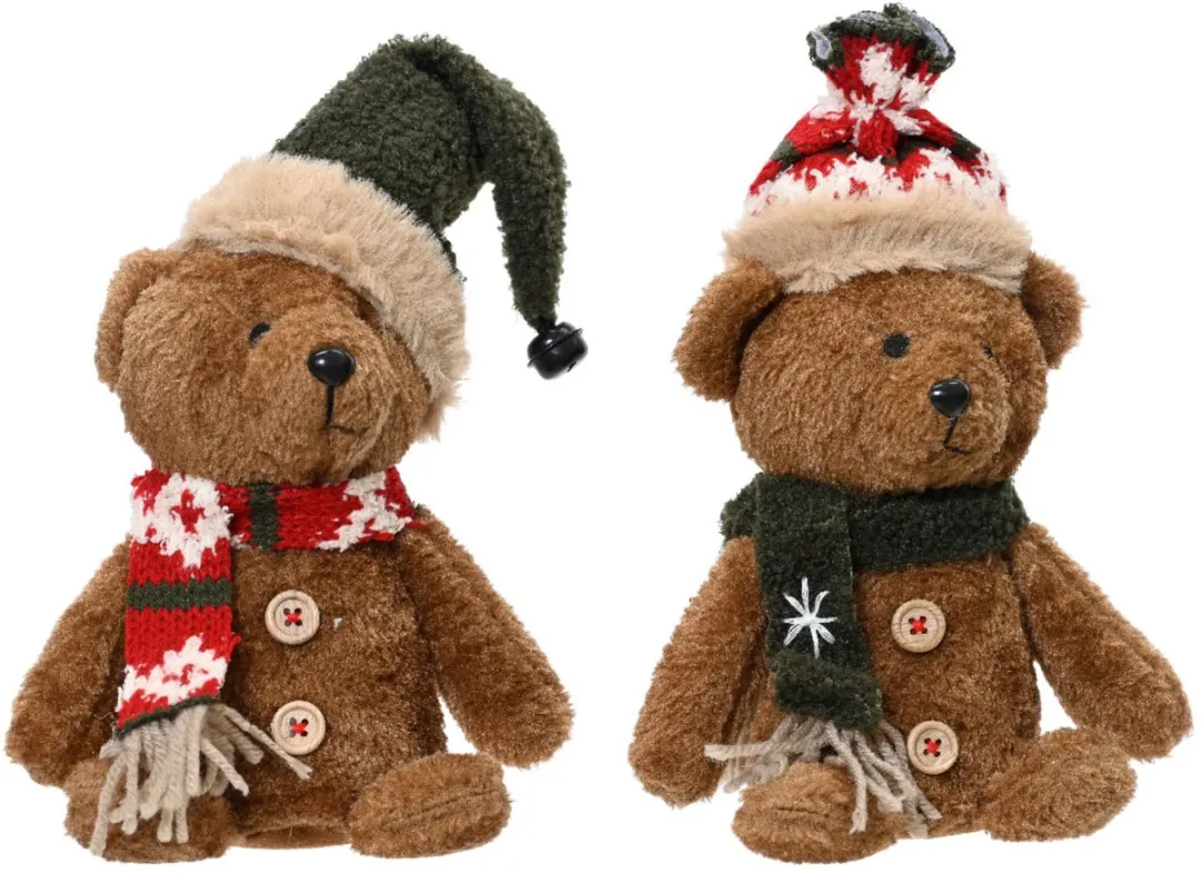 Decoris Beer Kerst Zittend