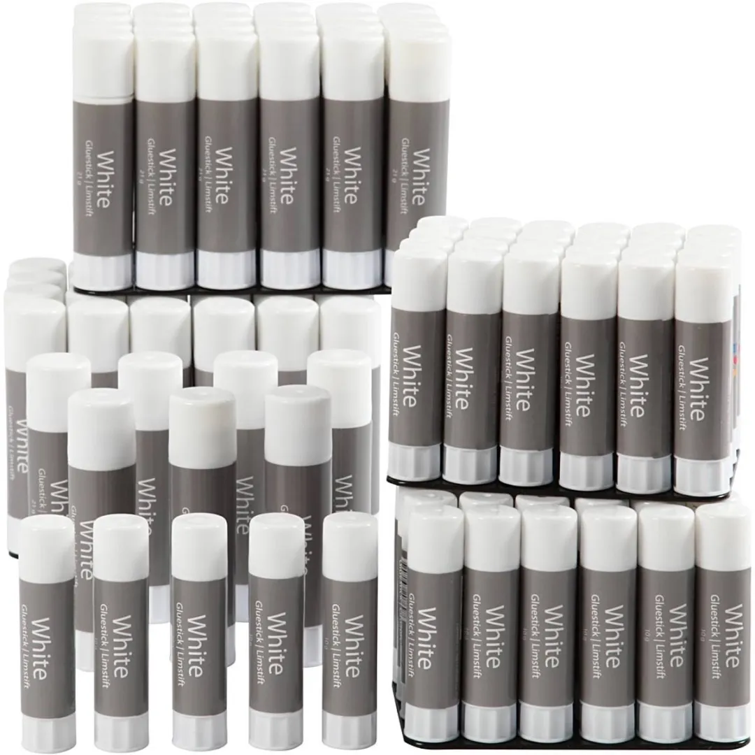 Creativ Company Witte Lijmstiften - 144 Stuks