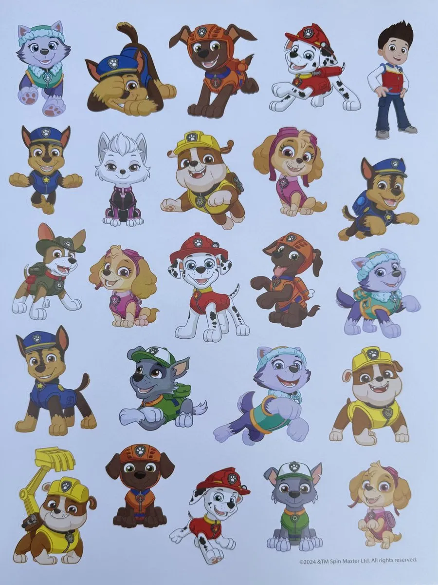 Nickelodeon Paw Patrol Kleuren op Nummer - 34 Pagina's - 45 Stickers - Groen