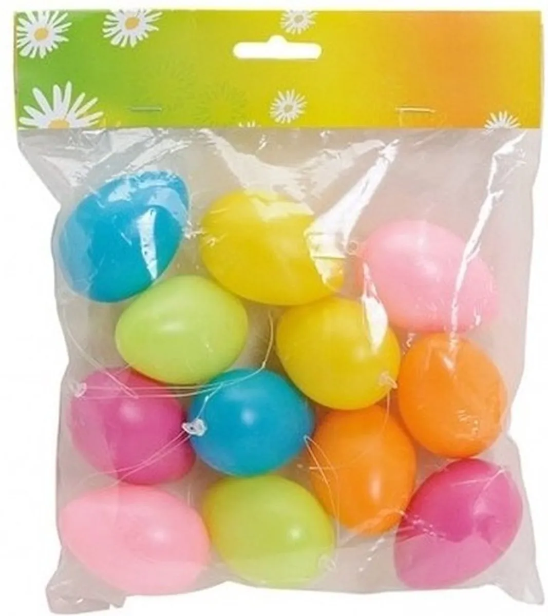 Rayher Pasen Tafeldecorset - Paashaas 19cm + 24x Plastic Eieren 6cm - Multi