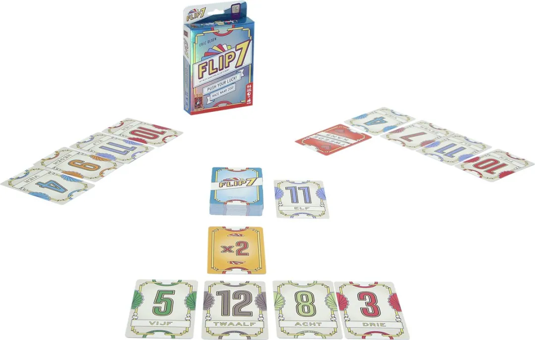 999 Games Flip 7 Kaartspel - 3-24 Spelers - MPN 999-FIP02