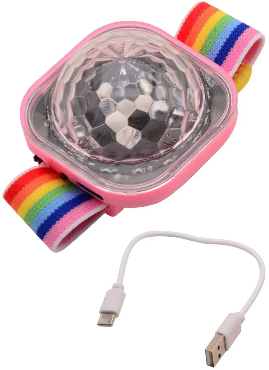 Johntoy Disco Armband Oplaadbaar - Meerkleurig