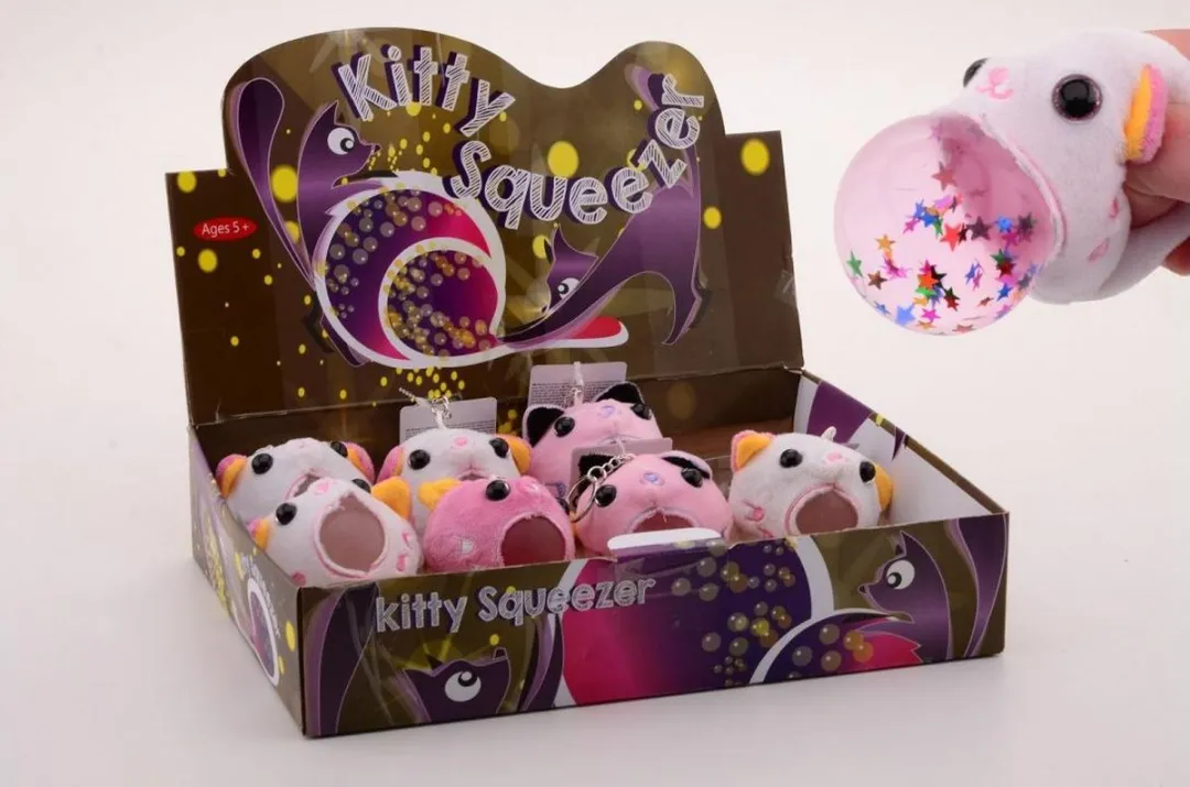 Johntoy Squeezy Dieren Sleutelhanger 24337