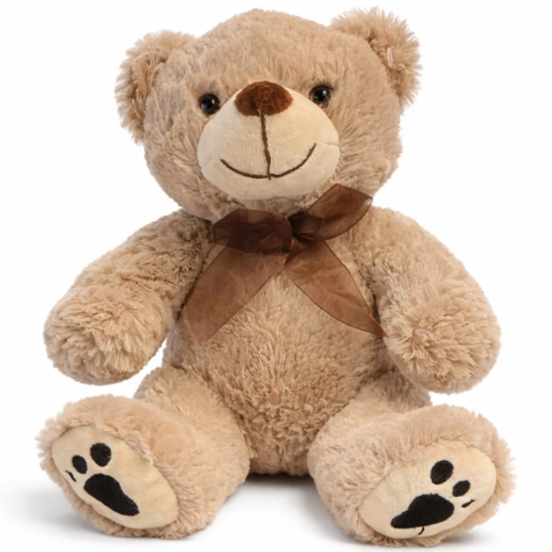 Topknuffels Teddybeer Grijs 26cm Pluche Knuffel