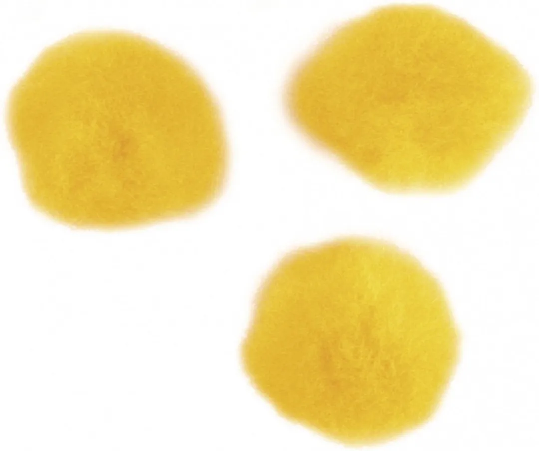 Rayher Hobby Pompons Geel 15mm