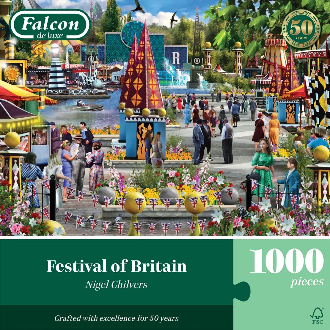 Jumbo Falcon Brits Puzzel 1000 Stuks - Meerkleurig