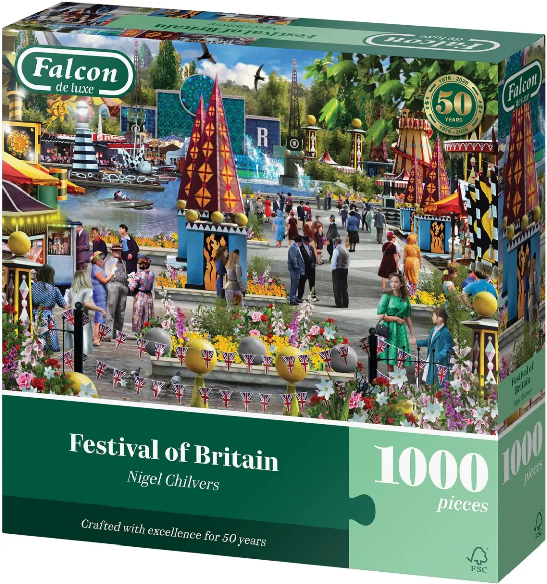 Jumbo Falcon Brits Puzzel 1000 Stuks - Meerkleurig
