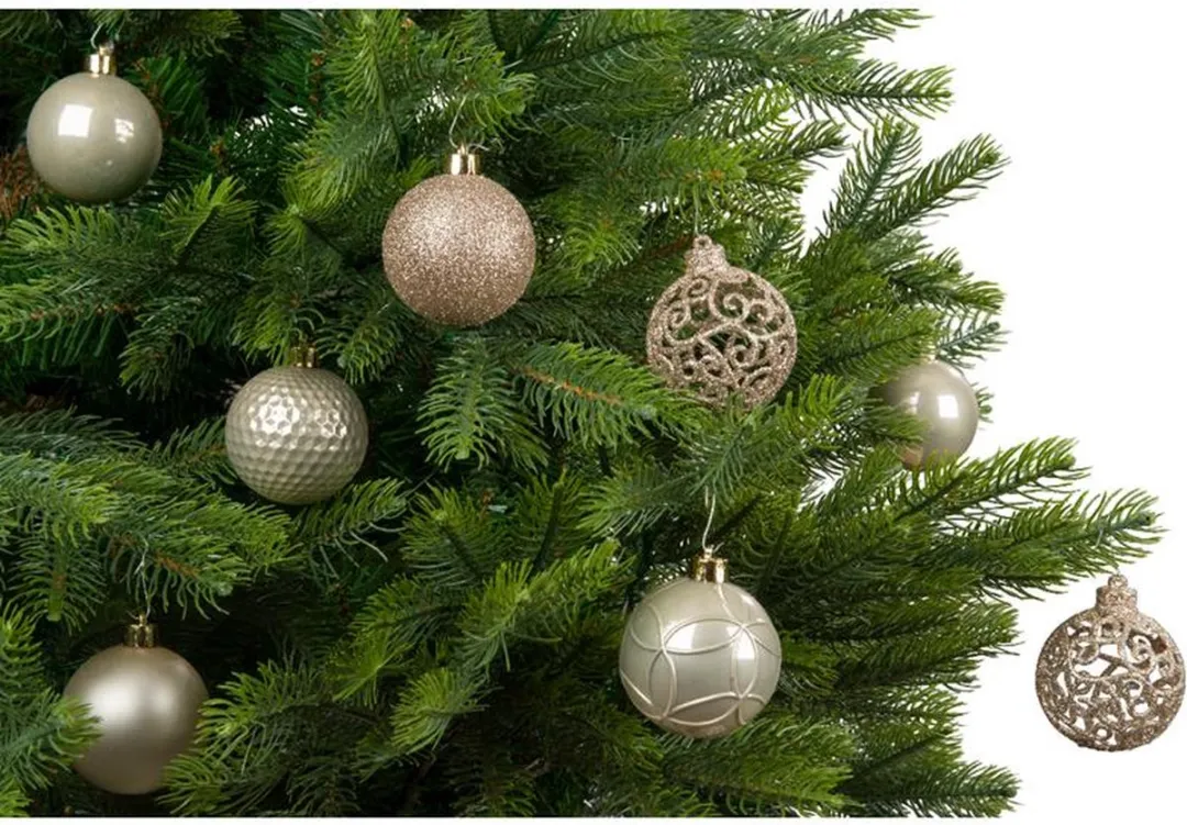 Decoris Kerstballenset 37 Stuks - 6cm - Goud