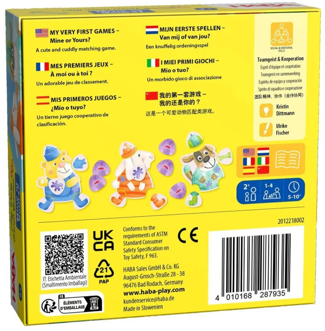 Haba Mine or Yours? Educatief Spel - Meerkleurig