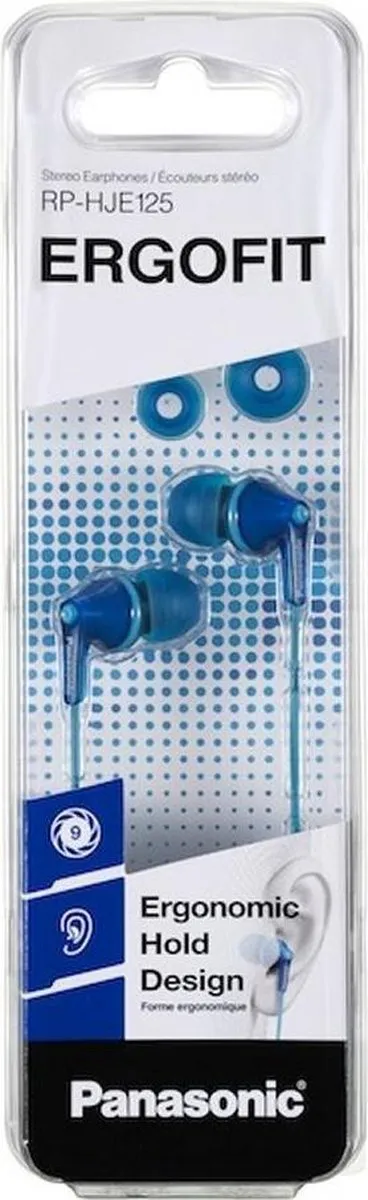 Panasonic RP-HJE125E In-ear Koptelefoon - Blauw