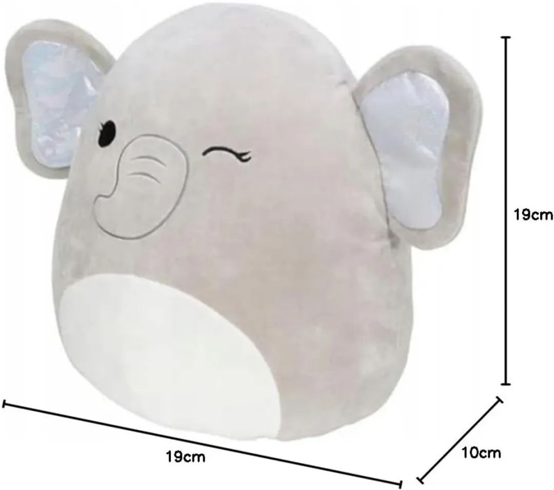 Squishmallows Cherish 19cm Pluche - Grijs