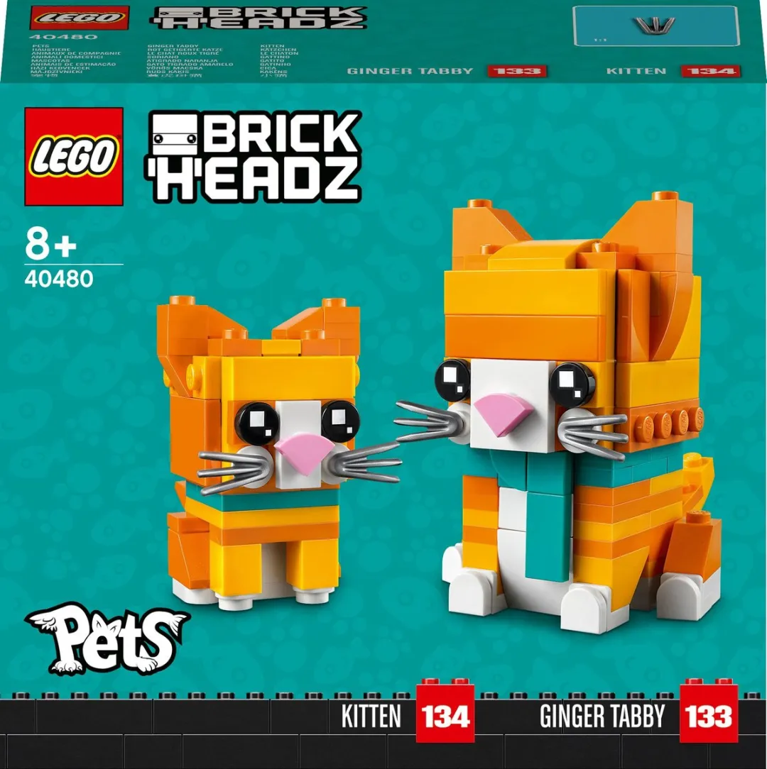 LEGO Brickheadz 40480 Kitten & Ginger Tabby