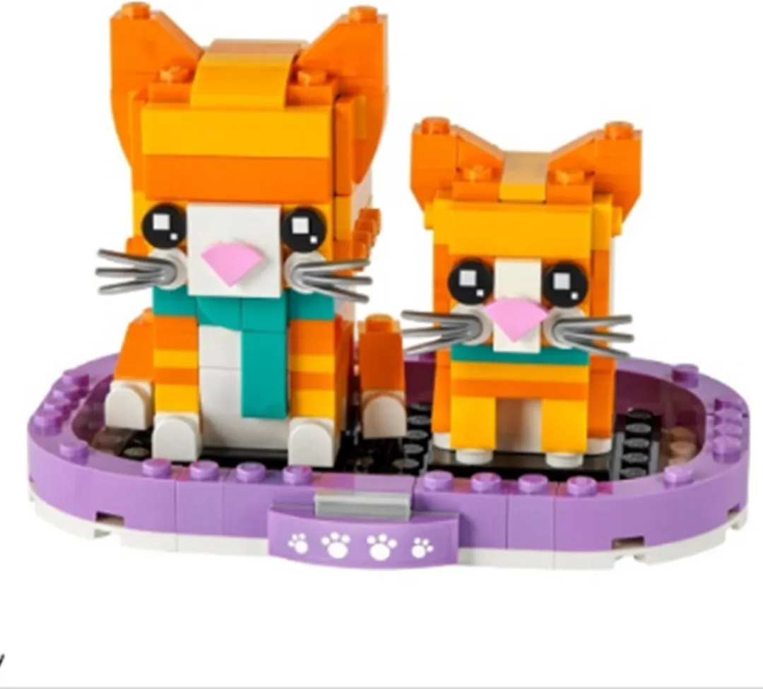 LEGO Brickheadz 40480 Kitten & Ginger Tabby - 269 Stukken