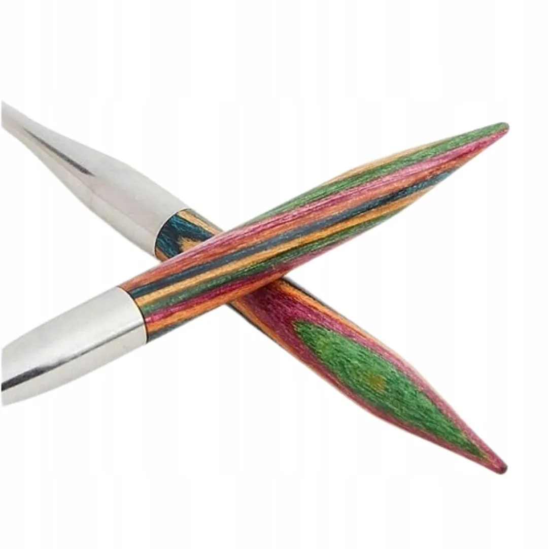 KnitPro Symfonie Houten Rondbreinaalden 4,5mm - 100cm Multicolor