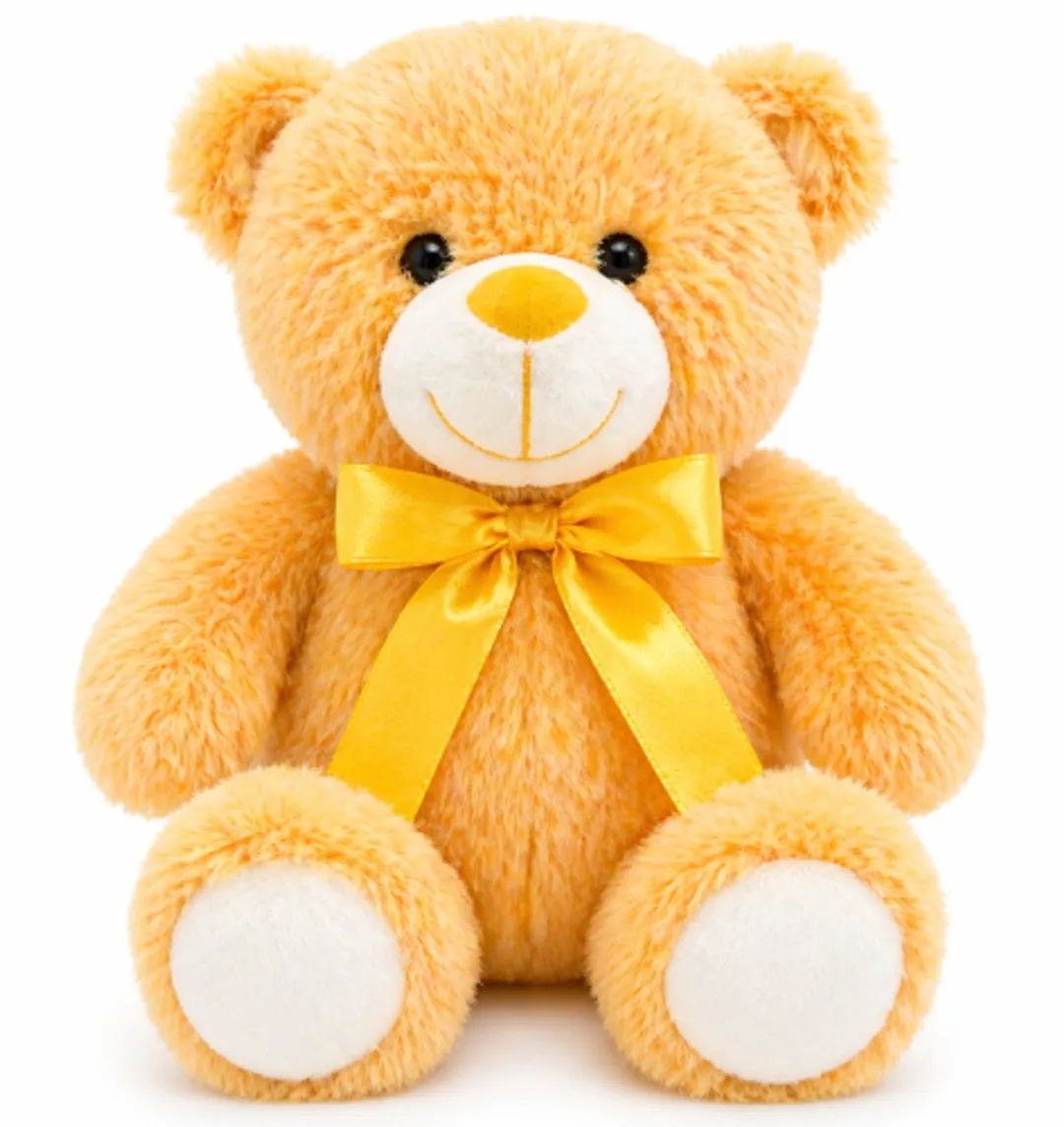 Topknuffels Teddybeer Geel Pluche Knuffel 22cm