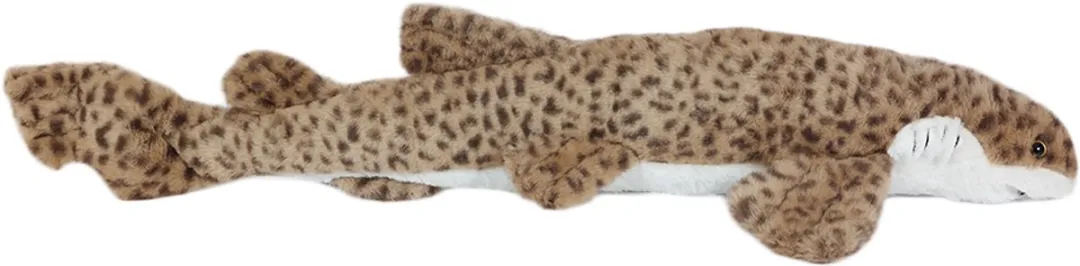 PIA Soft Toys Pluche Tijgerhaai Knuffel 80cm - Bruin/Wit