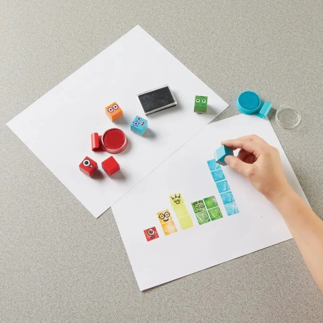 Learning Resources Number Blocks Stempelpark - 20 Stuks - 12 Kleurpads