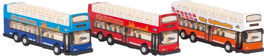 Goki Sightseeing Bus Die-Cast L4PC-00057958 - 18,3 cm - Multicolor