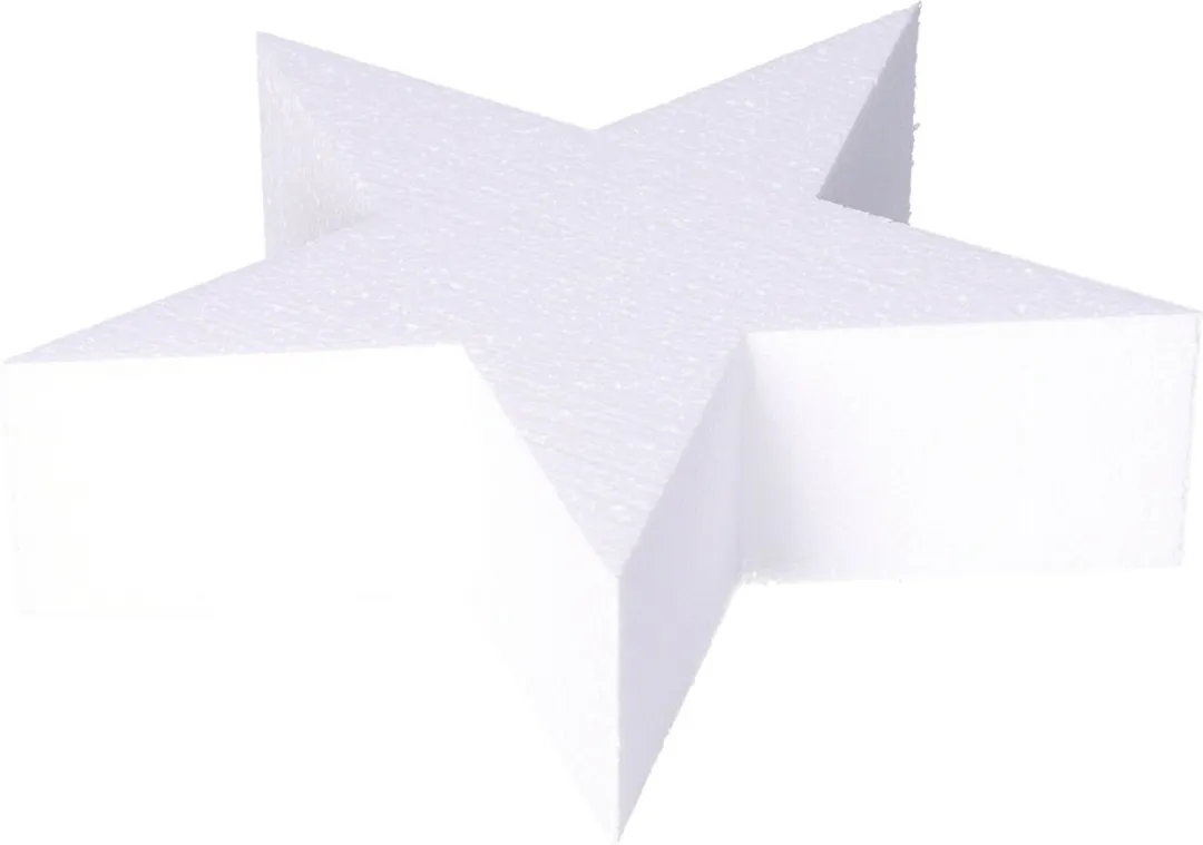 Glorex Hobby Piepschuim Sterren 20x5cm - Wit