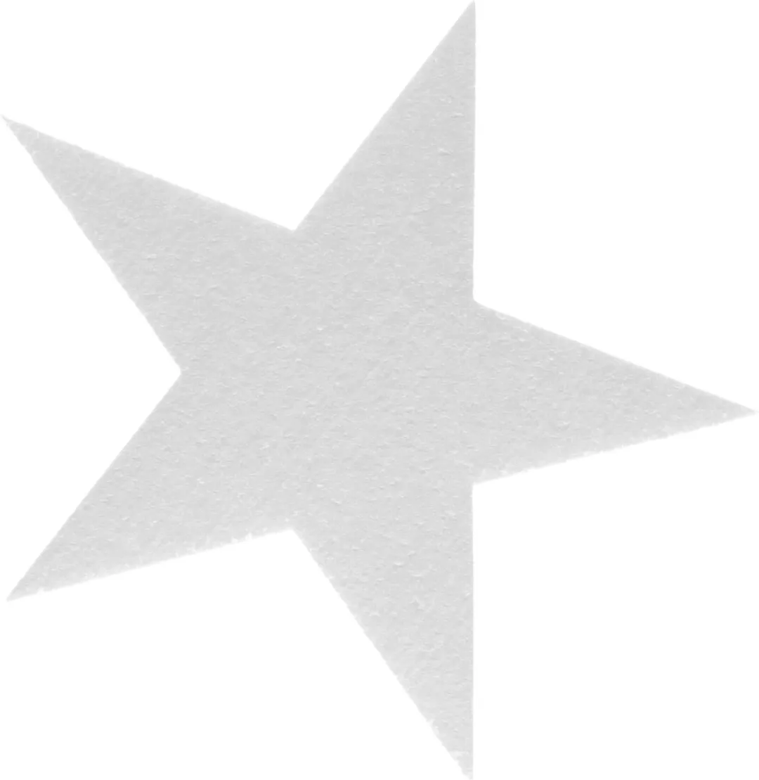 Glorex Hobby Piepschuim Sterren 20x5cm - Wit