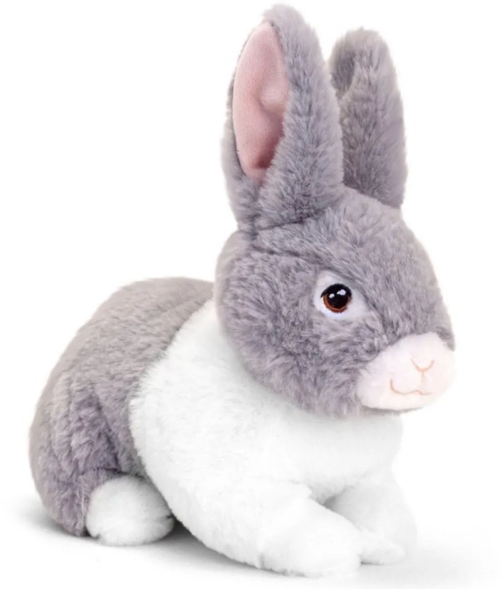 Keel Toys Pluche Konijnen Familie Grijs - Moeder & Kind 25/18cm