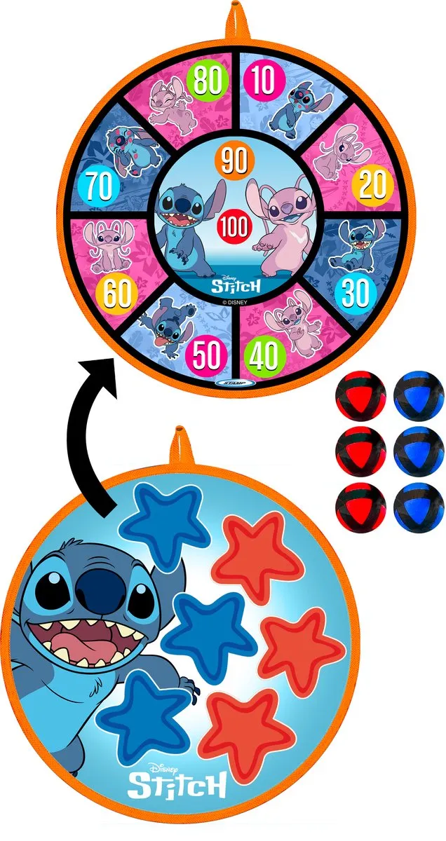 Disney Stitch Werpschijf met Ballen - Oranje