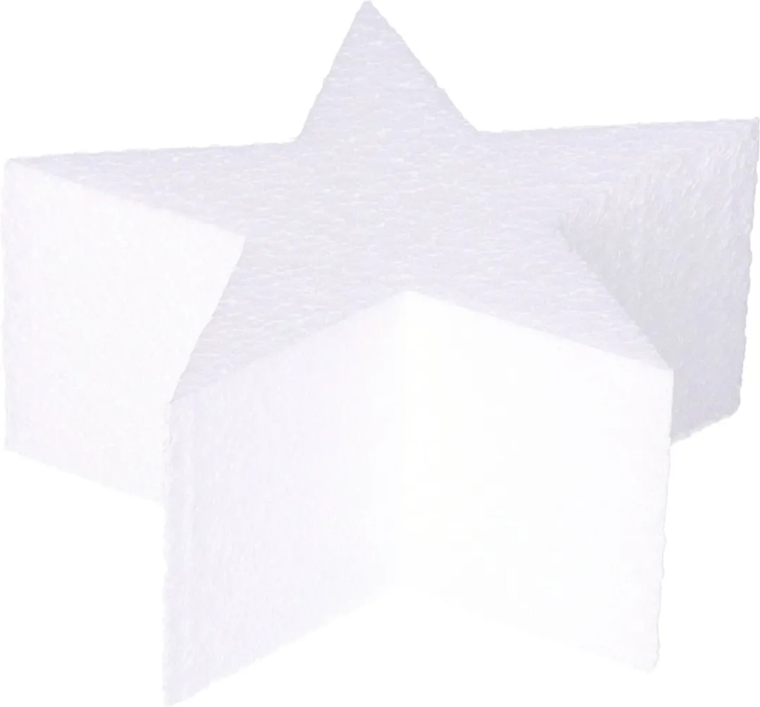 Glorex Hobby Piepschuim Sterren 10x5cm - Wit
