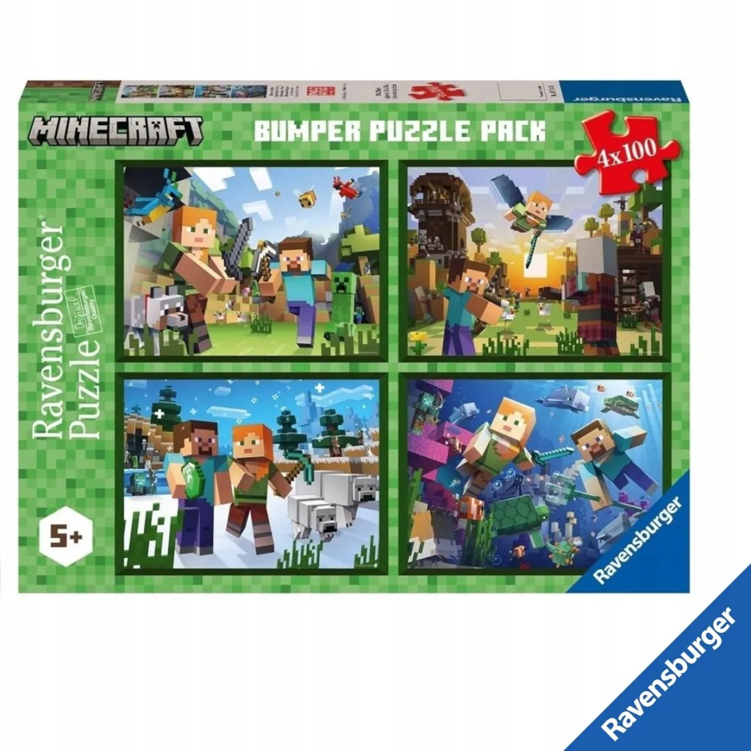 Ravensburger Minecraft Puzzel 400 Stuks - Multicolor
