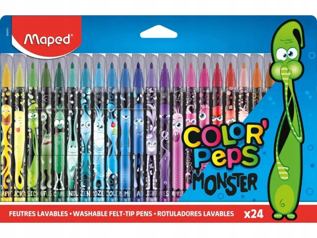 Maped Color'Peps Monster Flamasterset - 24 Stuks