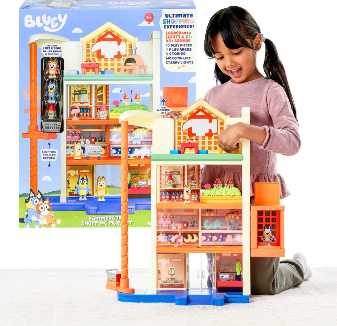 Moose Toys Bluey Winkelcentrum Speelset 60cm