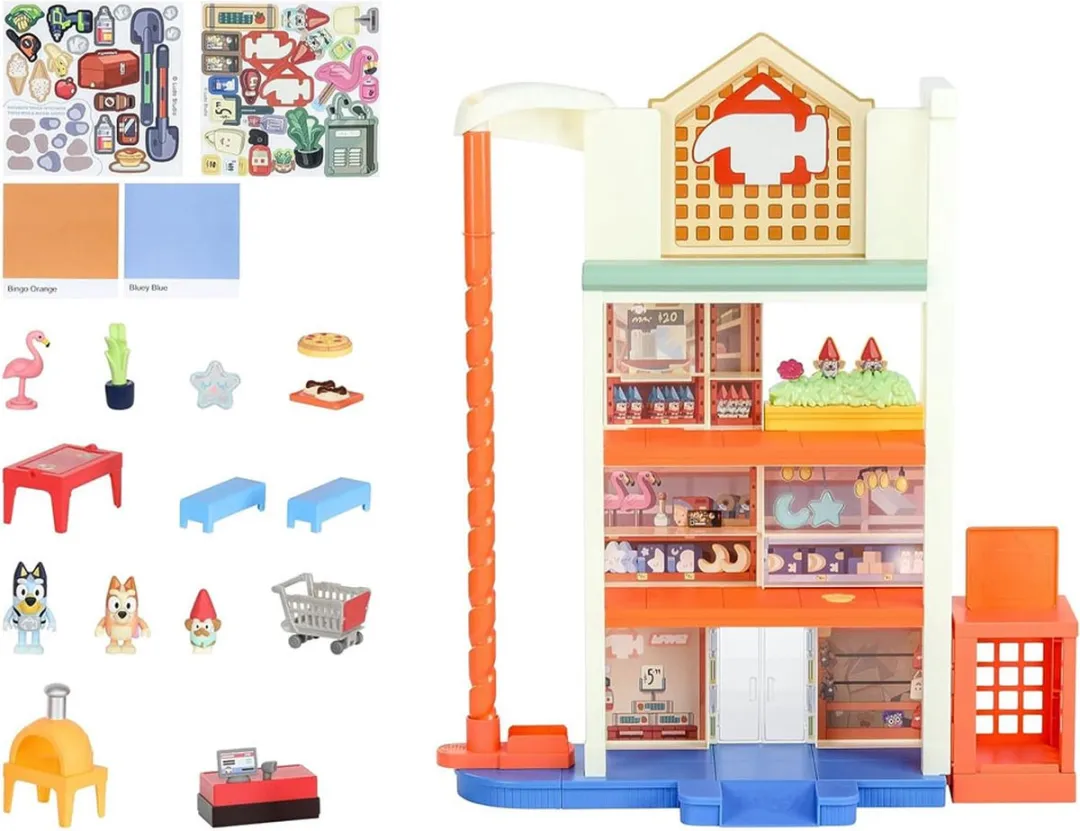 Moose Toys Bluey Winkelcentrum Speelset 60cm - Multikleur