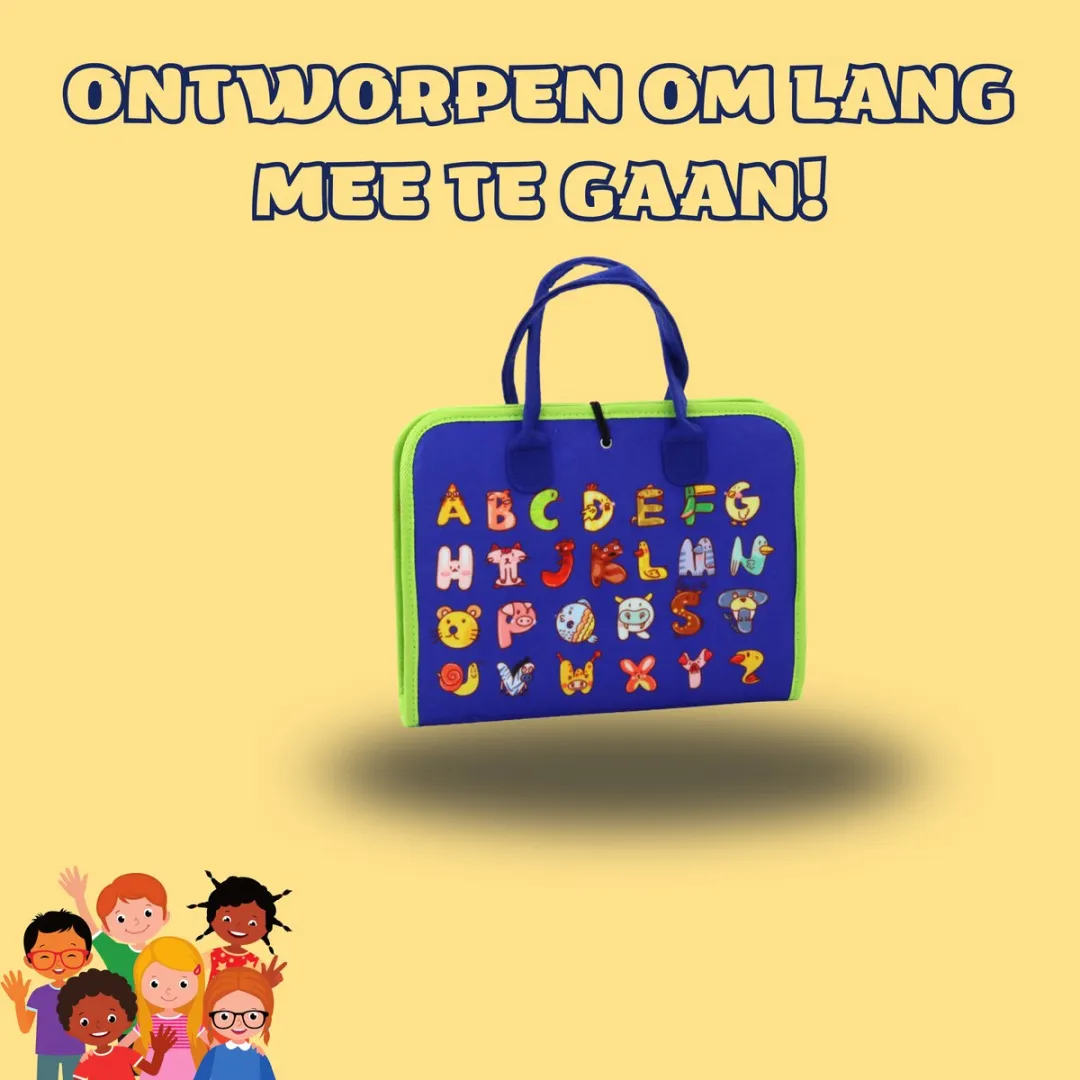 Lean Toys EduPlay Blauw Educatief Voelbord - Dinosaurus Thema