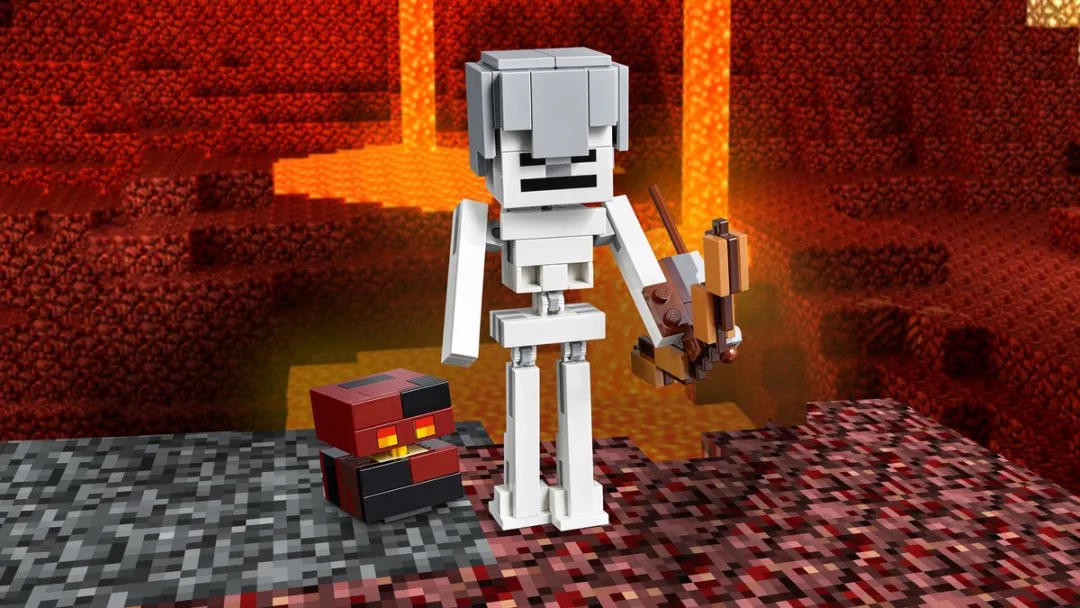 LEGO Skeleton BigFig Magma Cube - 142 Stukken - Zwart