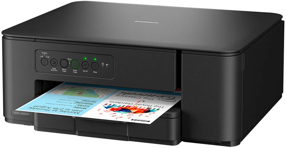 Brother DCP-J1260W Multifunctionele Inkjetprinter - 16 ppm - Wifi - Zwart