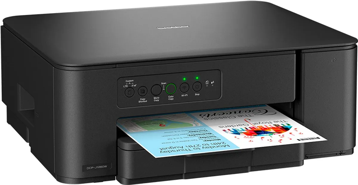 Brother DCP-J1260W Multifunctionele Inkjetprinter - 16 ppm - Wifi - Zwart