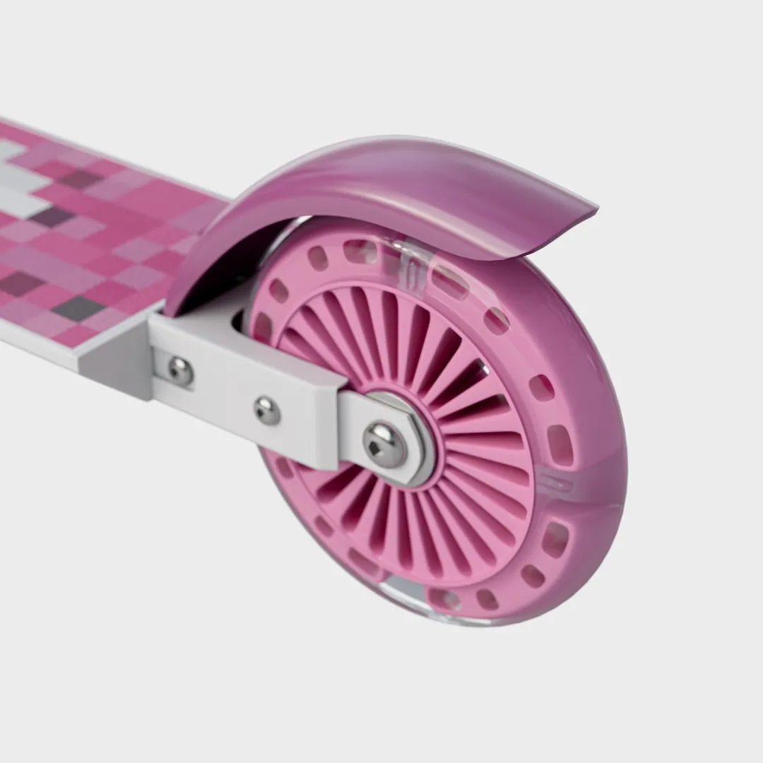 Tulano Zigzag Kinderstep Kinderscooter - Roze