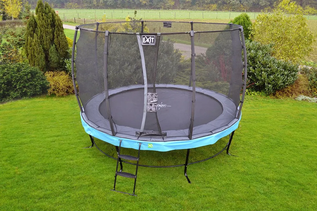 EXIT Elegant Trampoline Ø390cm Groen - met Veiligheidsnet - afbeelding 2 van 6