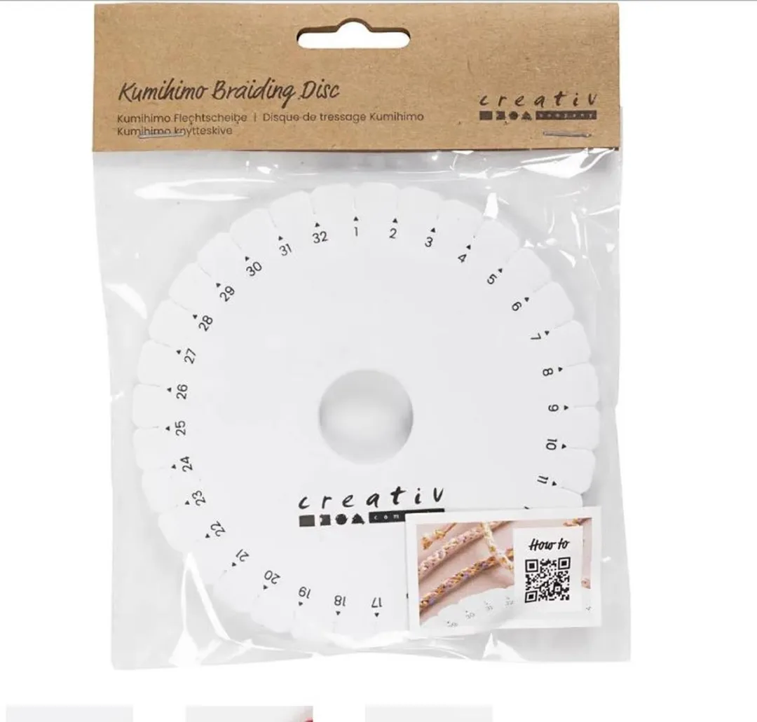 Creativ Company Kumihimo Vlechtschijf 12cm - Wit