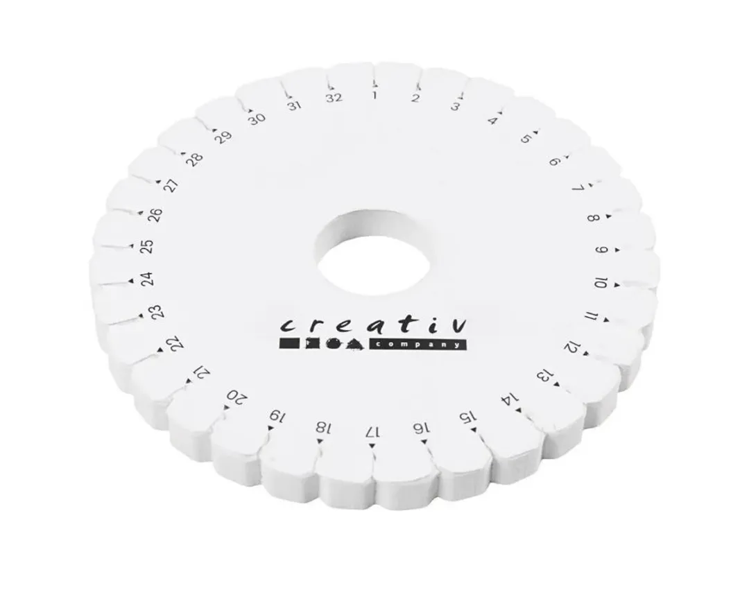 Creativ Company Kumihimo Vlechtschijf 12cm - Wit