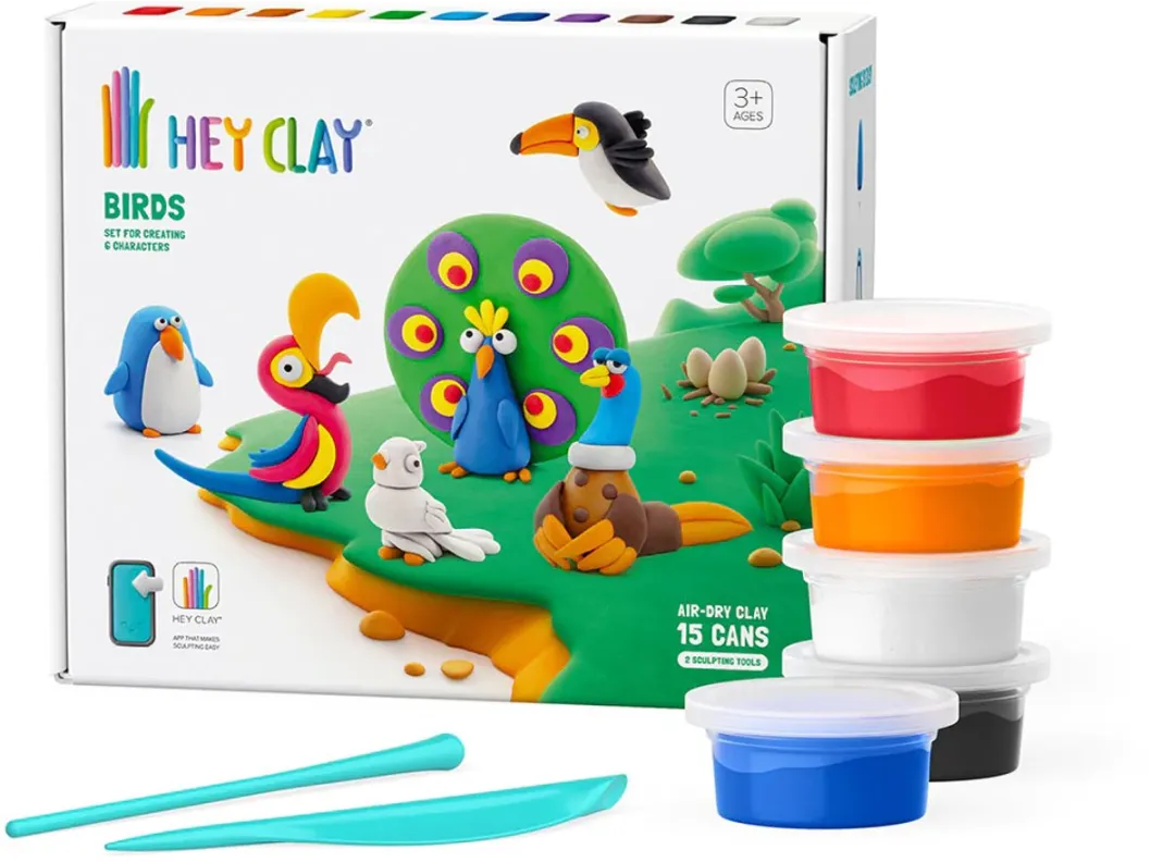 TM Toys Hey Clay Creatieve Plastic Set - 18 Stuks Multicolor